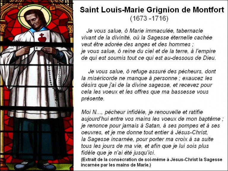 Saint LouisMarie Grignion de Montfort A Jésus par Marie